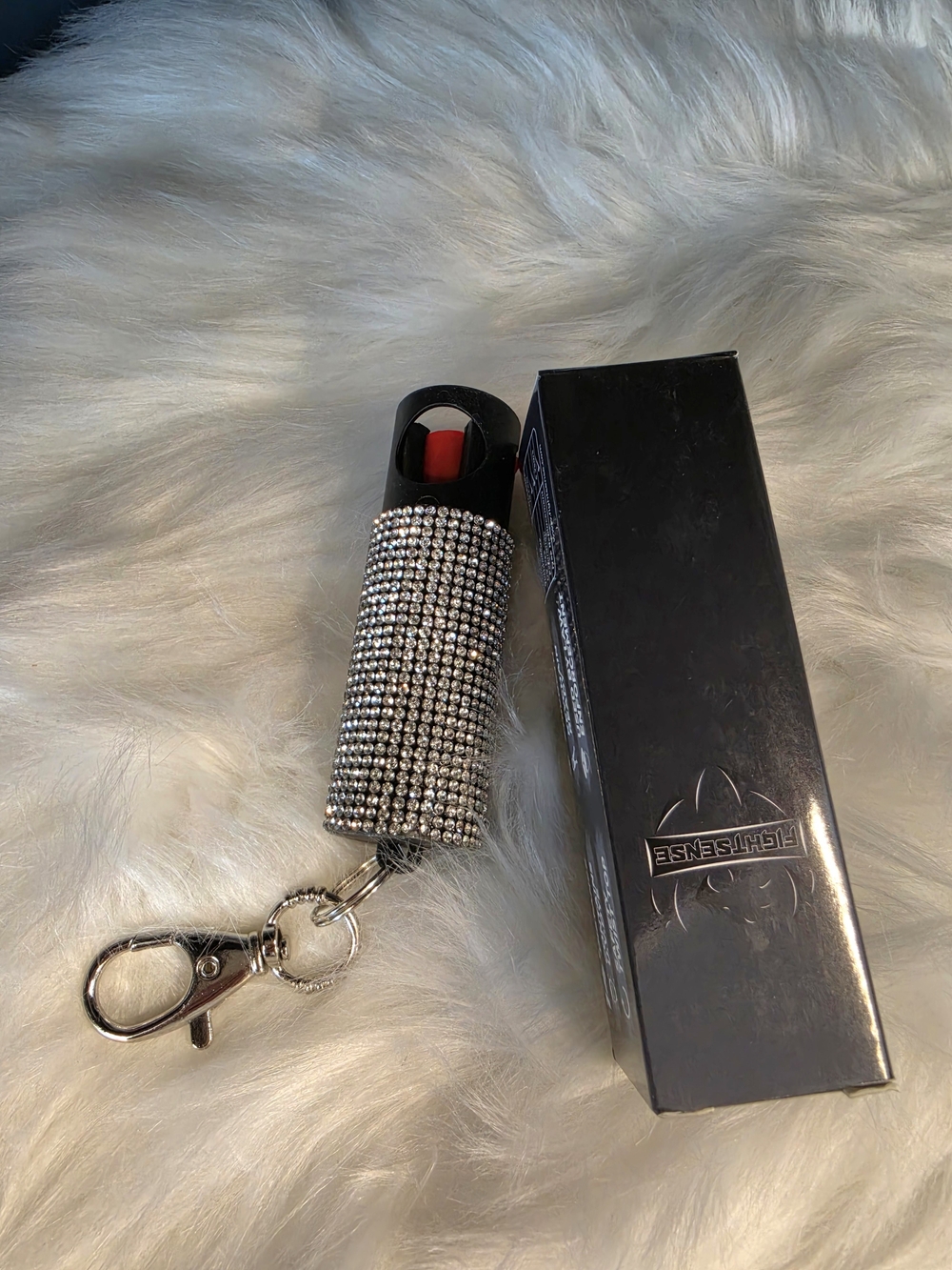 Rhinestone Keychain Pepper Spray NWT